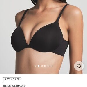 SKIMS Essential Black Bra
